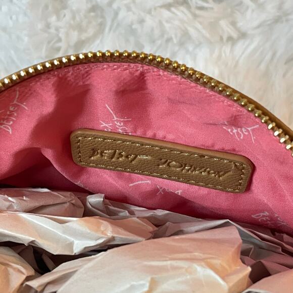 Betsey Johnson XOTOSS Football Shaped Shoulder Crossbody Bag Game Day Purse - Picture 5 of 11